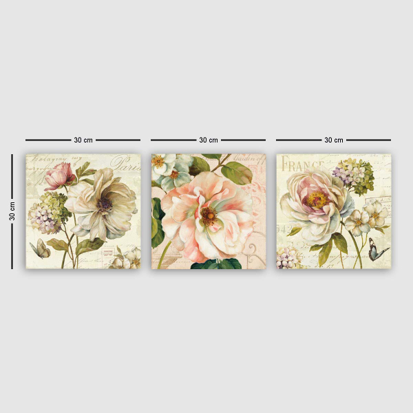 Τρίπτυχος Πίνακας (90x30) A-G 564RMY1388