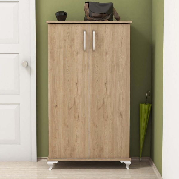 Παπουτσοθήκη Ντουλάπι 18 Θέσεων (72x32.5x120) A-G Ari 566BMS2107 Walnut