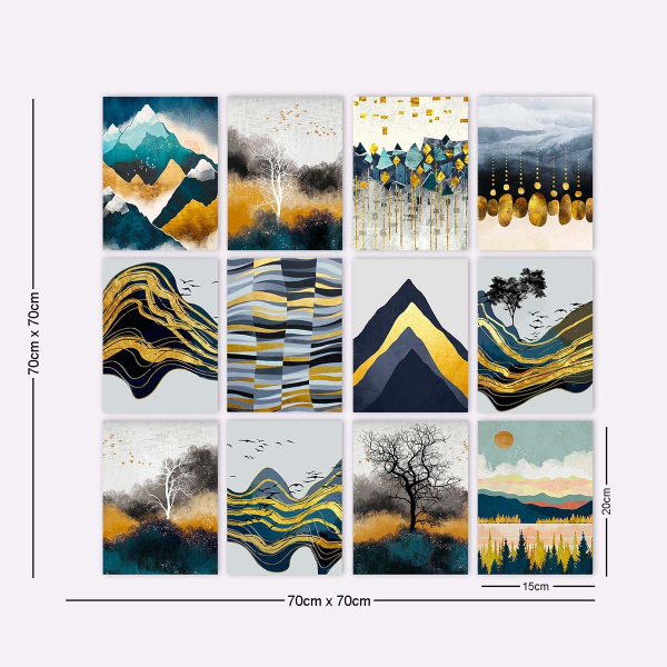 Πίνακες (Σετ 12τμχ) A-G 364LUL1238 12MDF08