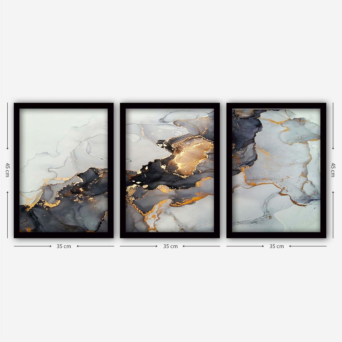 Τρίπτυχος Πίνακας Με Κορνίζα (105x45) A-G 364LUL1378 3SC34 φωτογραφία