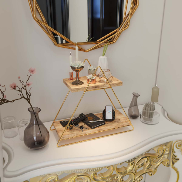 Ραφιέρα Οργάνωσης (38x16x42) A-G 498HFT1105 Gold Brown