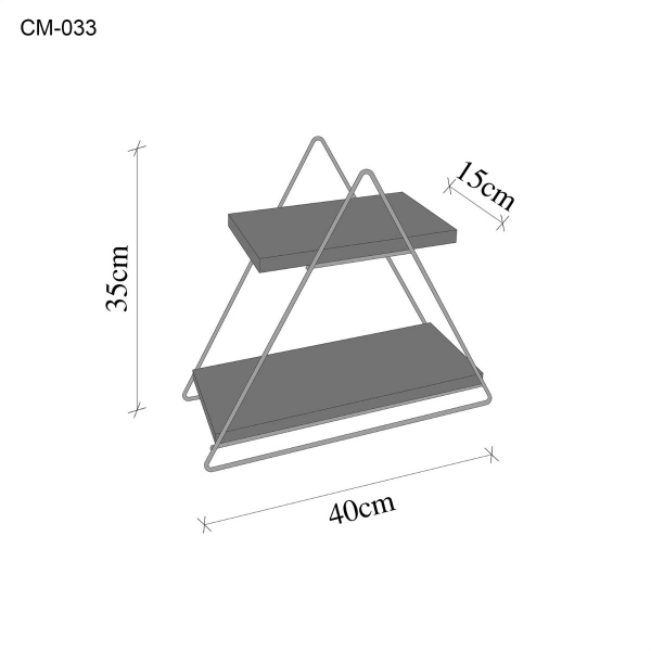 Ραφιέρα Οργάνωσης (38x16x42) A-G 498HFT1105 Gold Brown
