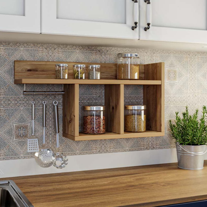 Ραφιέρα Οργάνωσης Κουζίνας (45x16x40) A-G Pare 854KLN1733 Pine