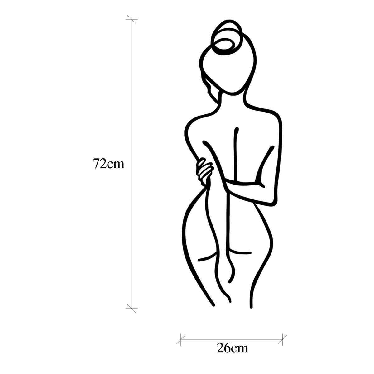Διακοσμητικό Τοίχου (26X72) A-G Woman Body 891Tnl1979 Home Διακόσμηση Διακοσμητικά Spitishop