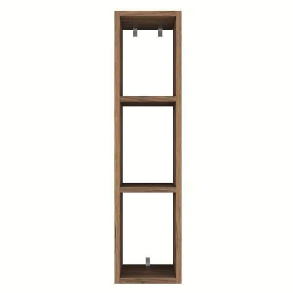 Βιβλιοθήκη Τοίχου 3 Θέσεων (22x18.5x90) A-G 893RAN2309 Walnut