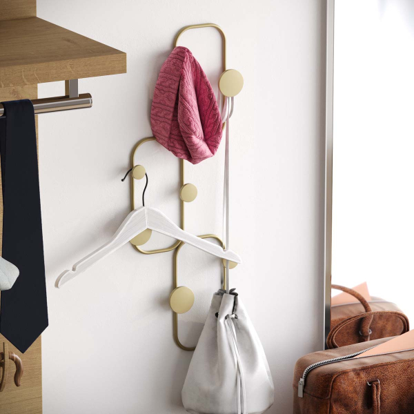 Κρεμάστρα Τοίχου 9 Θέσεων (28x5x70) A-G Lizzard 494PYT1164