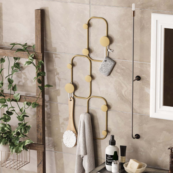 Κρεμάστρα Τοίχου 9 Θέσεων (28x5x70) A-G Lizzard 494PYT1164