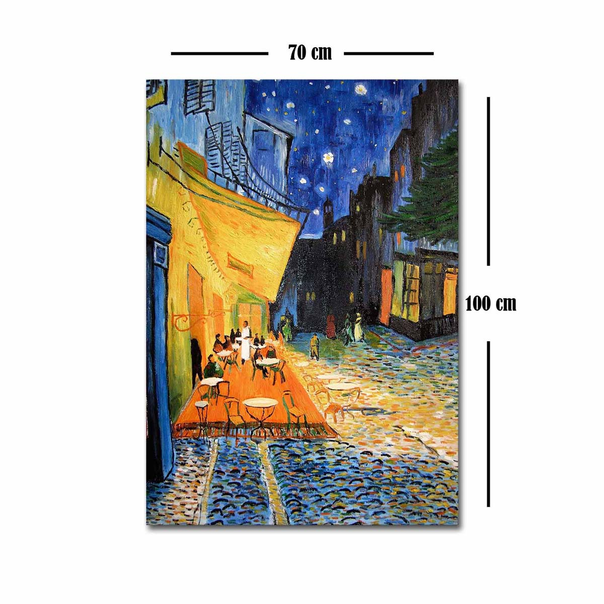 Πίνακας (70X100) A-G Cafe Terrace At Night Van Gogh 249Cvt1578 Home Διακόσμηση Πίνακες & Κάδρα Τοίχου Ζωγράφων Αντίγραφα Spitishop
