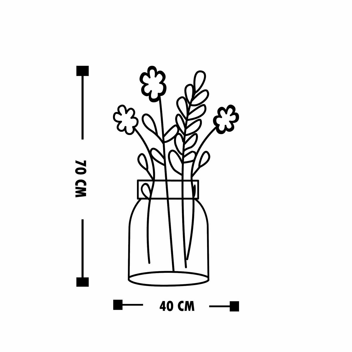 Διακοσμητικό Τοίχου (40X70) A-G Flower 891Tnl1777 Home Διακόσμηση Διακοσμητικά Spitishop