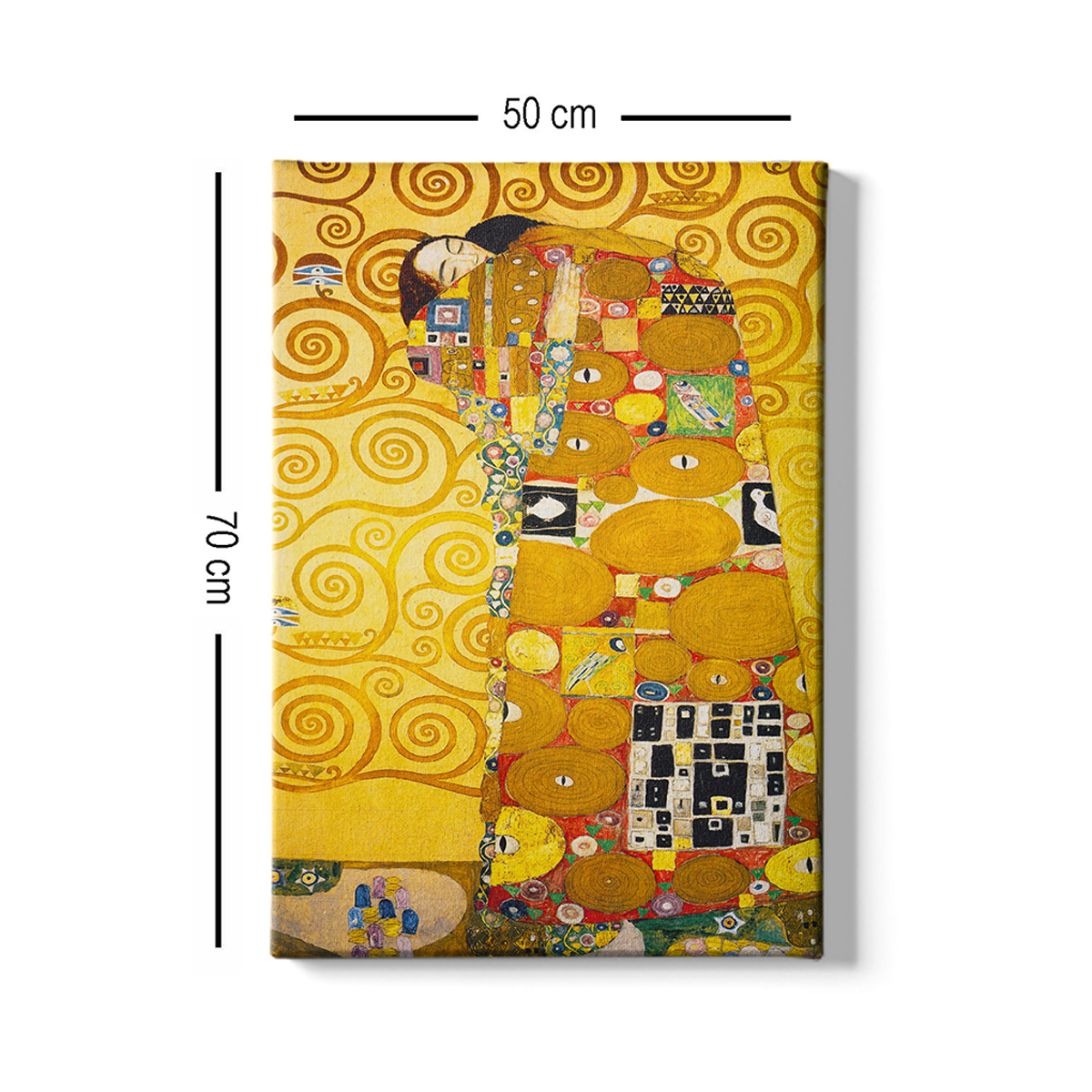 Πίνακας (50X70) A-G The Hug Gustav Klimt 529Tcr1373 Home Διακόσμηση Πίνακες & Κάδρα Τοίχου Ζωγράφων Αντίγραφα Spitishop