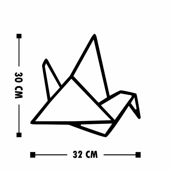 Διακοσμητικά Τοίχου (Σετ 3τμχ) A-G Oragami 899SKL1398