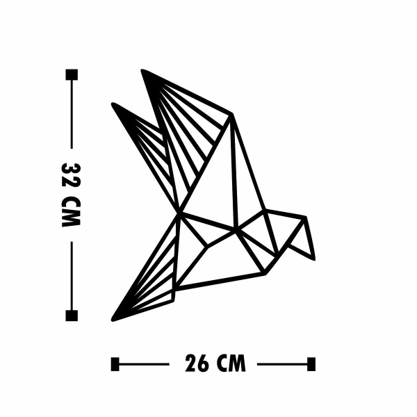 Διακοσμητικά Τοίχου (Σετ 3τμχ) A-G Oragami 899SKL1398