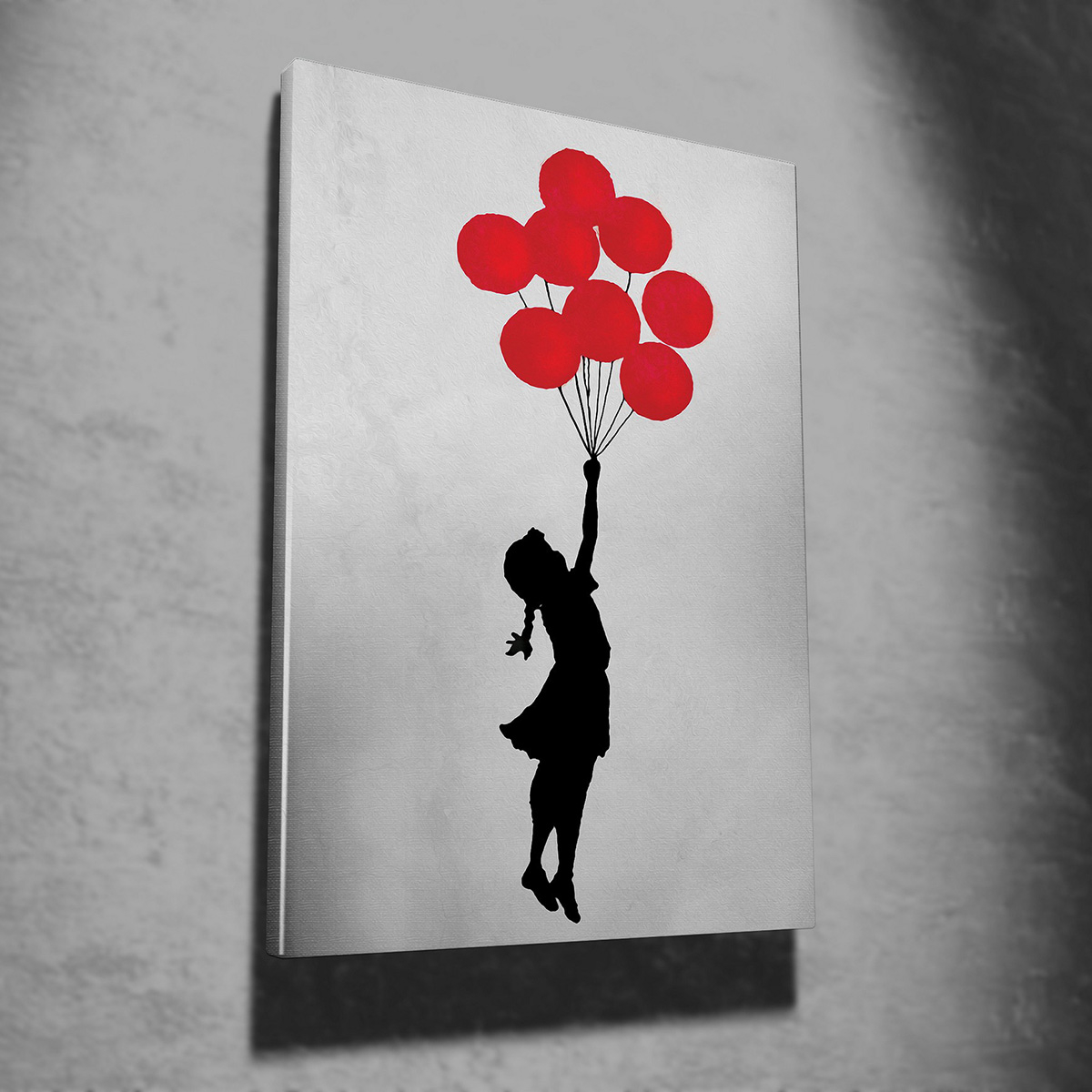 Πίνακας (50X70) A-G Flying Balloon Girl Banksy 966Brs1226 Home Διακόσμηση Πίνακες & Κάδρα Τοίχου Ζωγράφων Αντίγραφα Spitishop