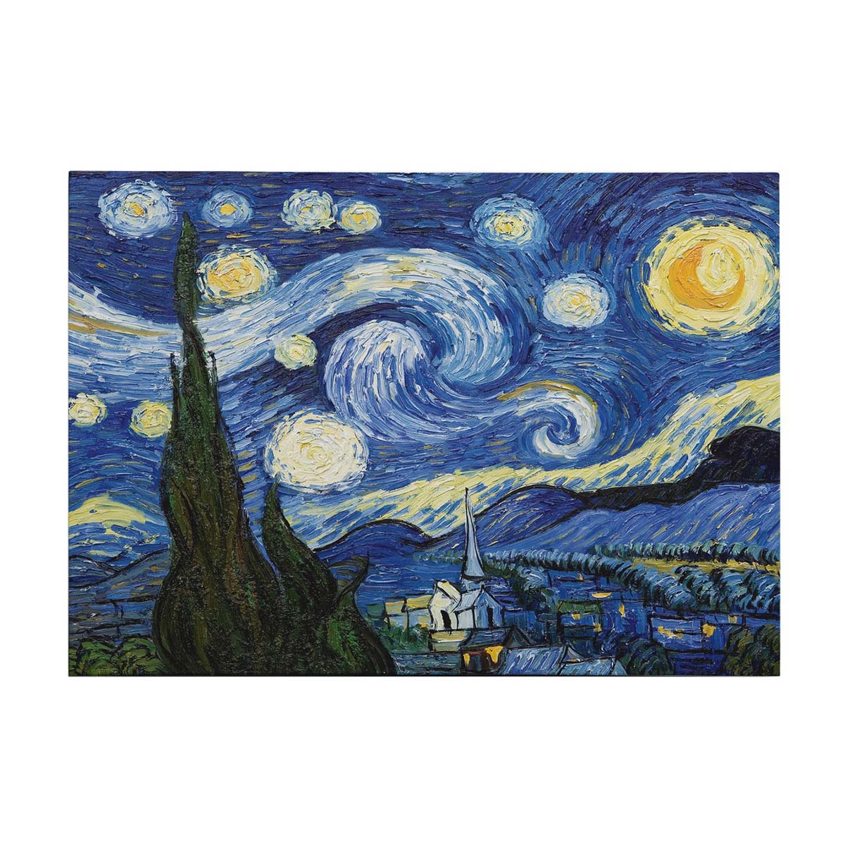 Πίνακας (100X70) A-G The Starry Night Van Gogh 265Vga1538 Home Διακόσμηση Πίνακες & Κάδρα Τοίχου Ζωγράφων Αντίγραφα Spitishop