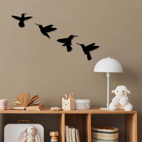 Διακοσμητικά Τοίχου (Σετ 4τμχ) A-G Birds 899SKL2358