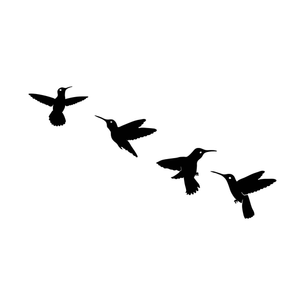 Διακοσμητικά Τοίχου (Σετ 4τμχ) A-G Birds 899SKL2358