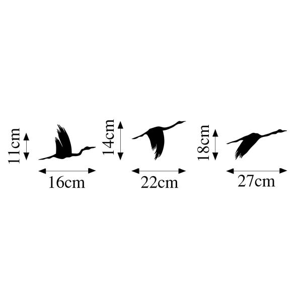 Διακοσμητικά Τοίχου (Σετ 3τμχ) A-G Migrant Birds 899SKL2357