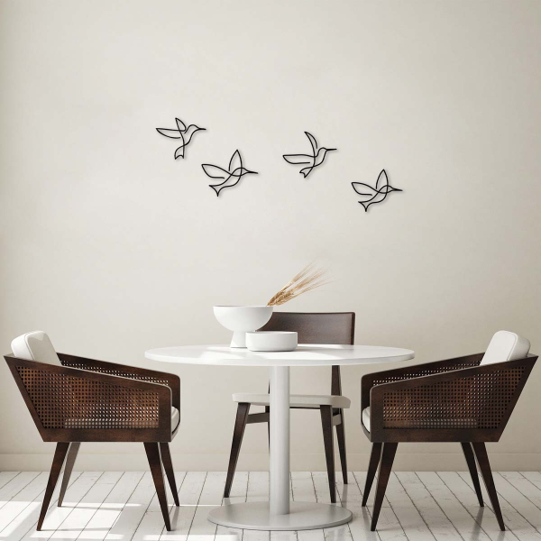 Διακοσμητικά Τοίχου (Σετ 4τμχ) A-G Birds 899SKL2370