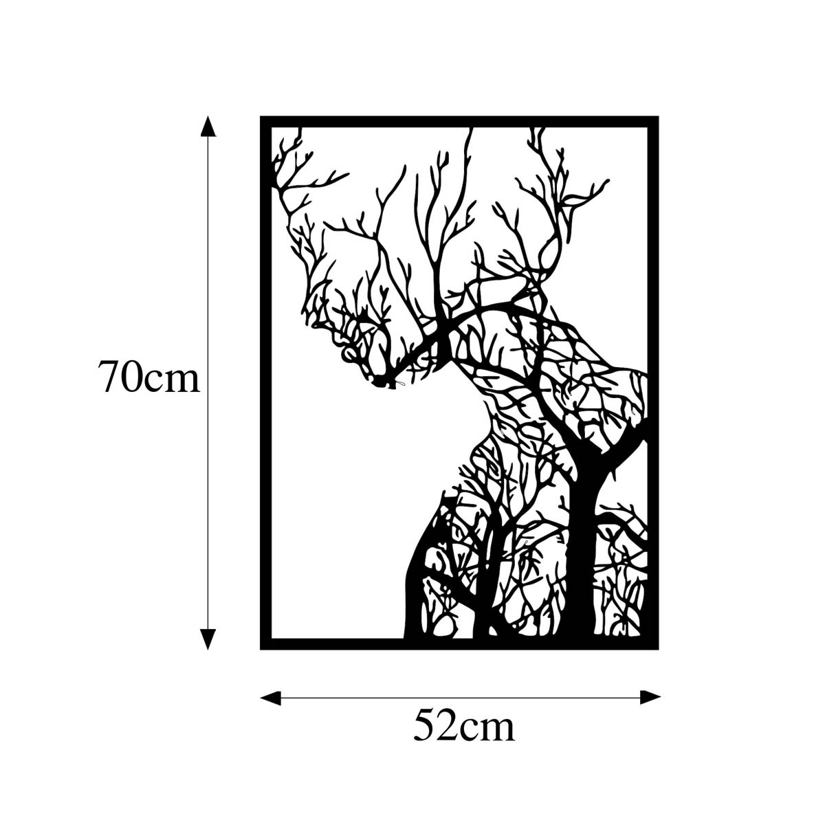 Διακοσμητικό Τοίχου (52X70) A-G Tree Woman 899Skl2386 Home Διακόσμηση Διακοσμητικά Spitishop