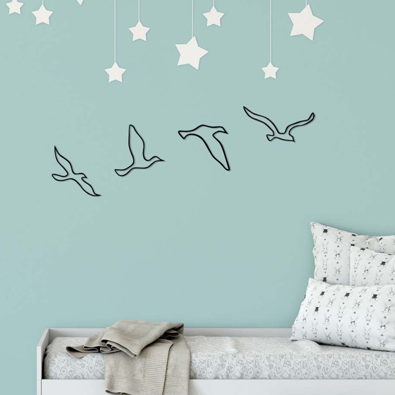 Διακοσμητικά Τοίχου (Σετ 4τμχ) A-G Birds 899SKL2520