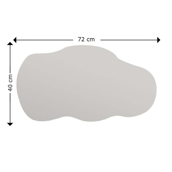 Διακοσμητικός Καθρέφτης Τοίχου (40x72) A-G Baby 116SAM1104 Black