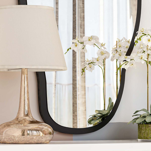 Διακοσμητικός Καθρέφτης Τοίχου (45x85) A-G Cloudy 116SAM1169 Black