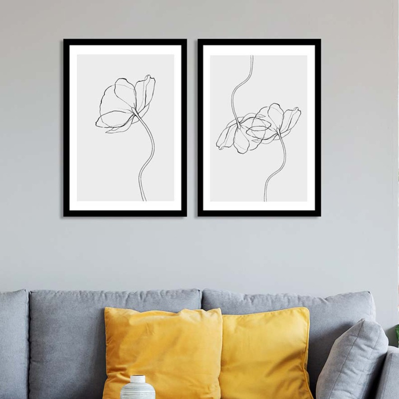 Δίπτυχος Πίνακας Με Κορνίζα (72x51) A-G 841APY2106 2Psctcz-008