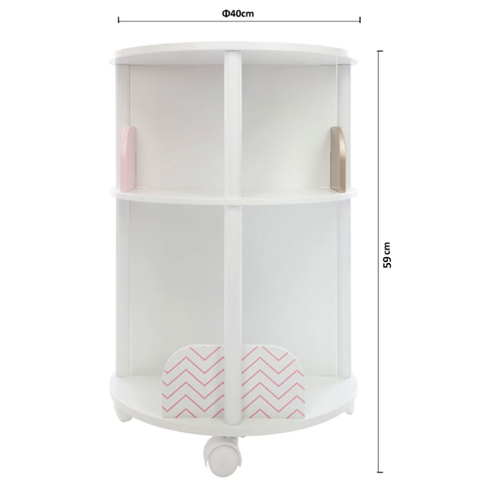 Παιδική Βιβλιοθήκη (Φ40X59) A-S Round Pink 158471A Home Παιδικά Βρεφικά & Έπιπλα Παιδικές Βιβλιοθήκες Spitishop