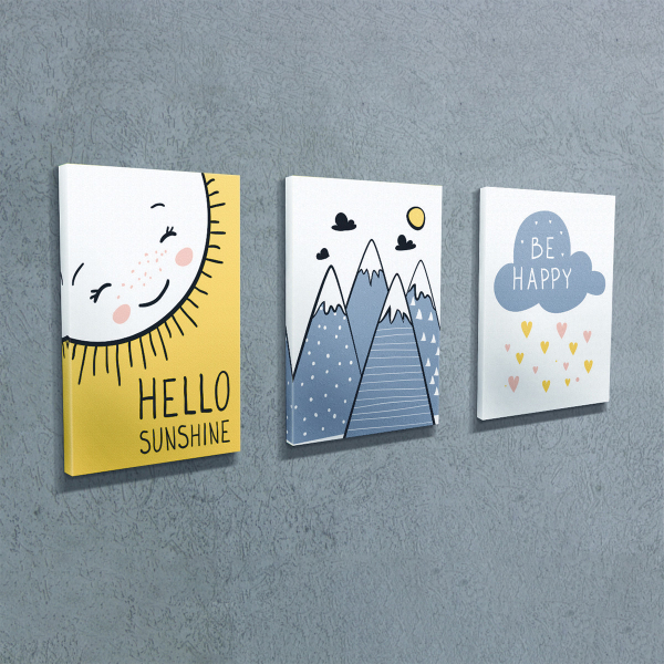 Τρίπτυχος Πίνακας (90x40) A-G 489GWN1389 UDC04