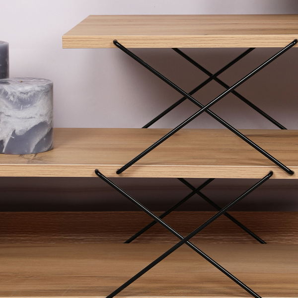 Έπιπλο Τηλεόρασης (120x30x40) A-G Zigzag 854KLN3059 Oak