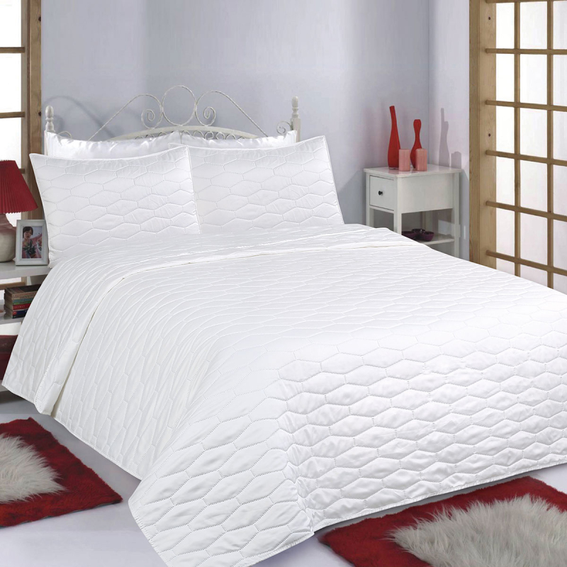 Κουβερλί King Size (Σετ 240x260) Silk Fashion Ruby Ivory