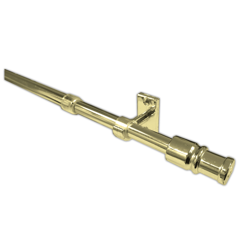 Κουρτινόξυλο Φ12mm Μονό Επεκτεινόμενο 55-85cm Με Άκρα Grace Cup Gold 510103