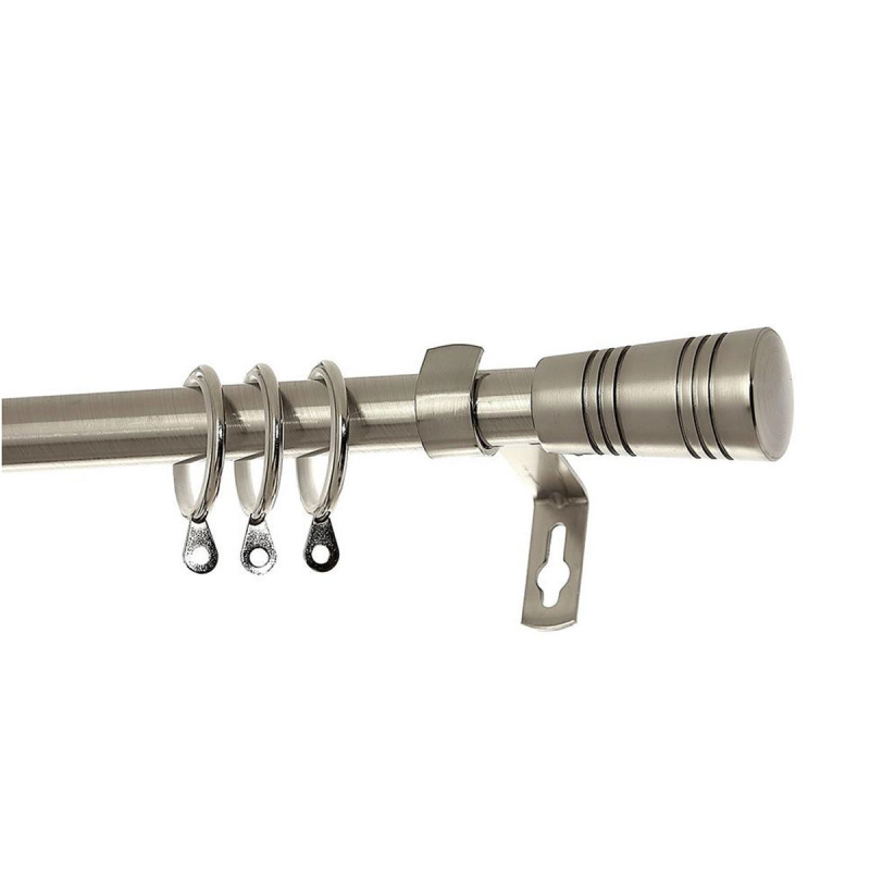 Κουρτινόξυλο Φ19mm Μονό Επεκτεινόμενο 160-300cm Με Άκρα Grace Bold Chrome 790235