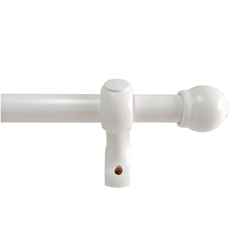Κουρτινόξυλο Φ28mm Μονό 160cm Με Άκρα Grace Bolonga White 99916