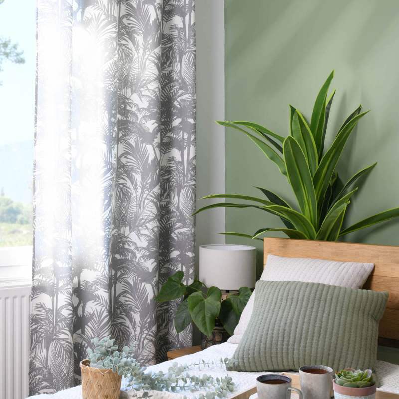 Κουρτίνα (135x250) Με Τρουκς S-F Comores Grey R6A117001