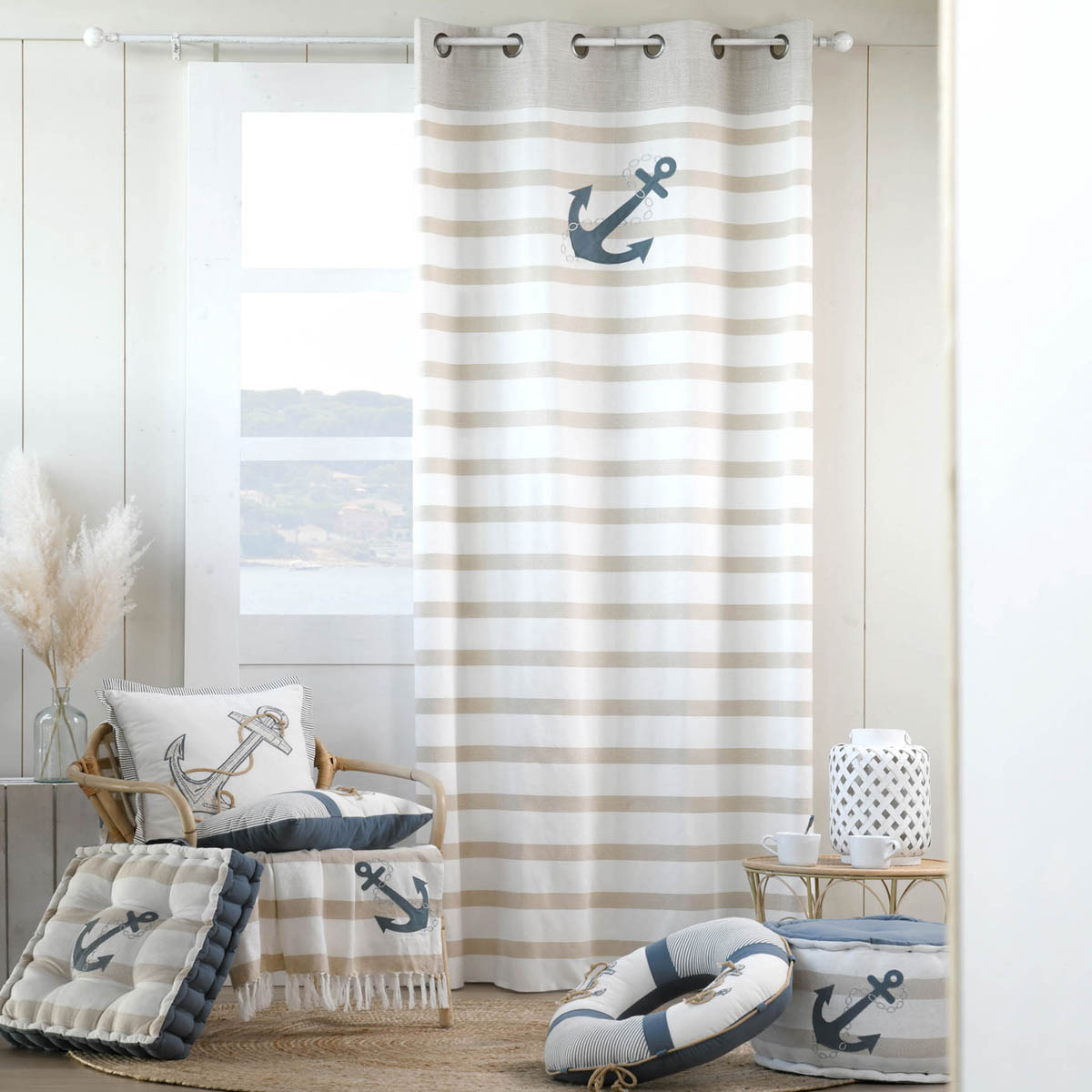 Διακοσμητικό Μαξιλάρι (45X45) S-F Nautical C1D631002 Home Λευκά Είδη Σαλονιού Μαξιλάρια Διακοσμητικά Spitishop