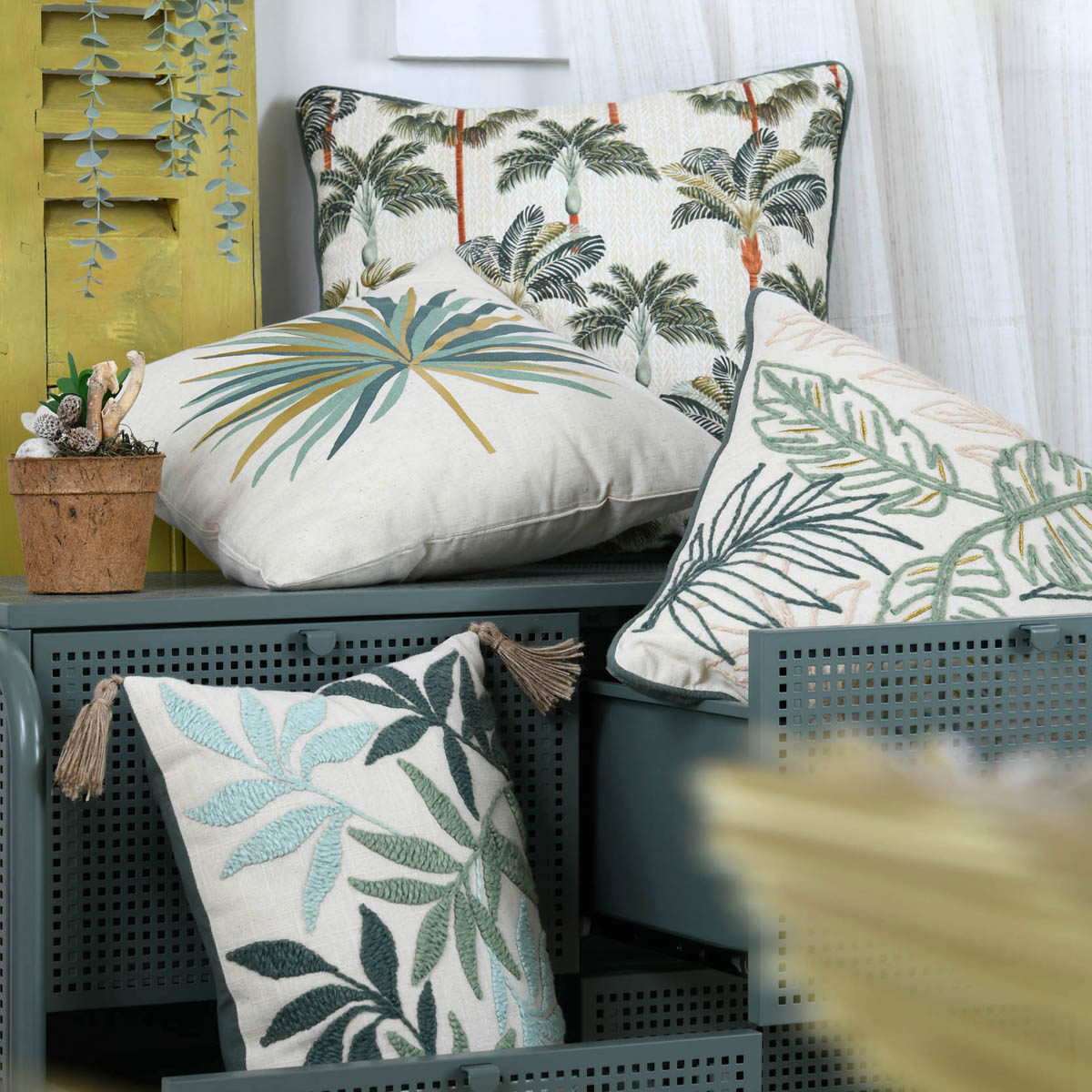 Διακοσμητικό Μαξιλάρι (45X45) S-F Casablanca C1D698001 Home Λευκά Είδη Σαλονιού Μαξιλάρια Διακοσμητικά Spitishop