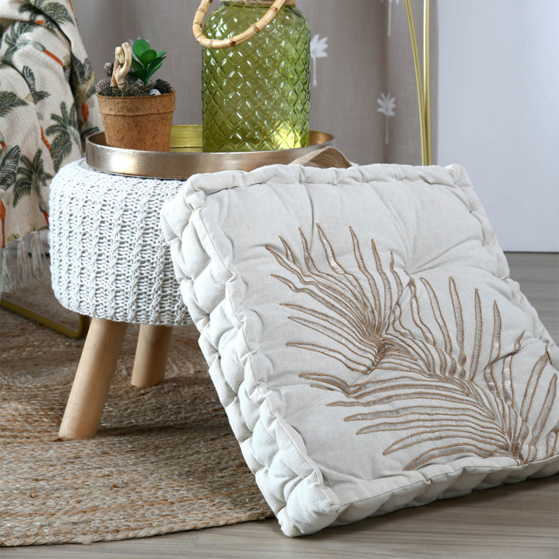 Μαξιλάρα Δαπέδου (45x45x10) S-F Casablanca Natural C5D698003