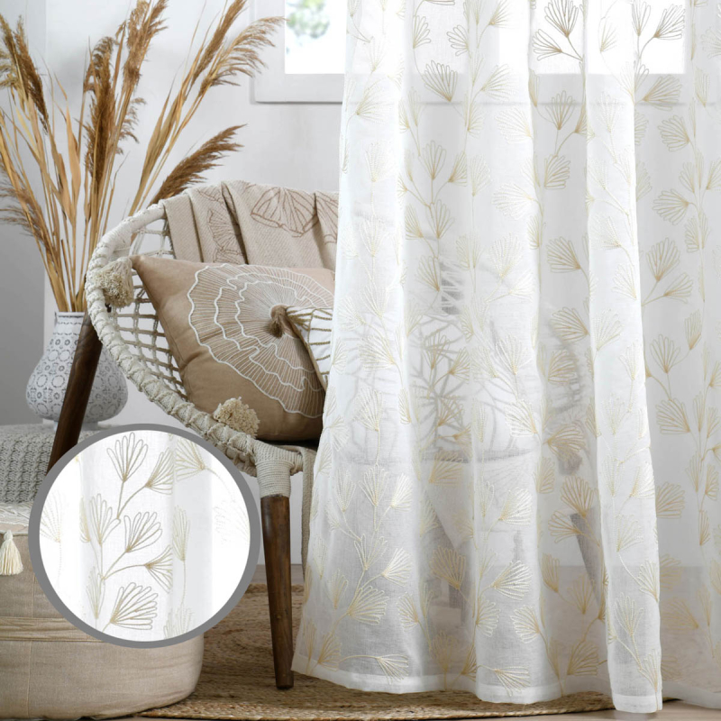 Κουρτίνα (140x260) Με Τρουκς S-F Nova Naturel R6D700002VL