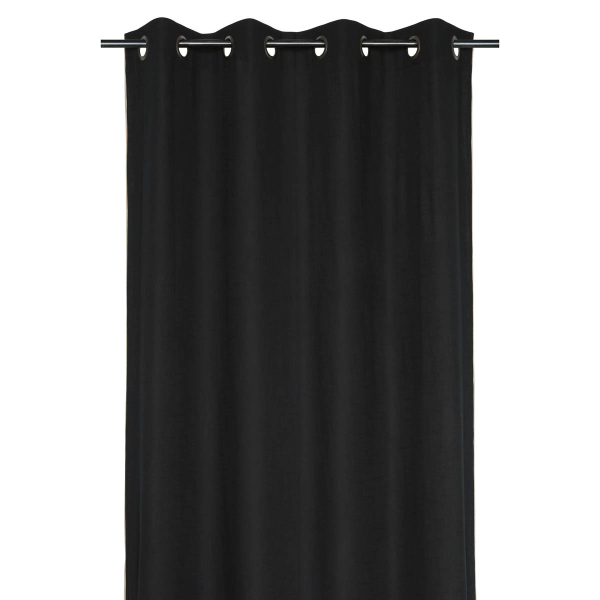 Κουρτίνα (140x260) Με Τρουκς S-F Helios Black R6D092006