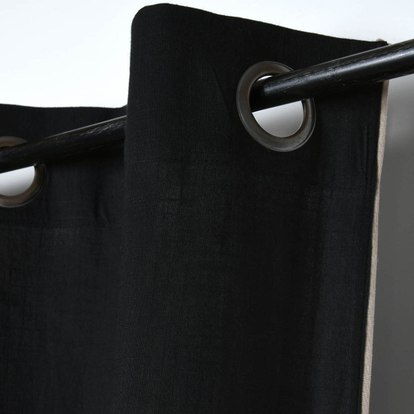 Κουρτίνα (140x260) Με Τρουκς S-F Helios Black R6D092006