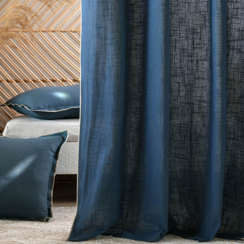 Κουρτίνα (140x260) Με Τρουκς S-F Helios Blue R6D092007