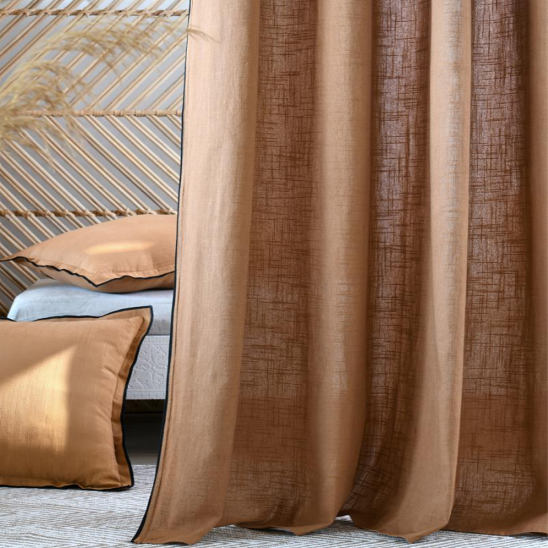 Κουρτίνα (140x260) Με Τρουκς S-F Helios Camel R6D092008