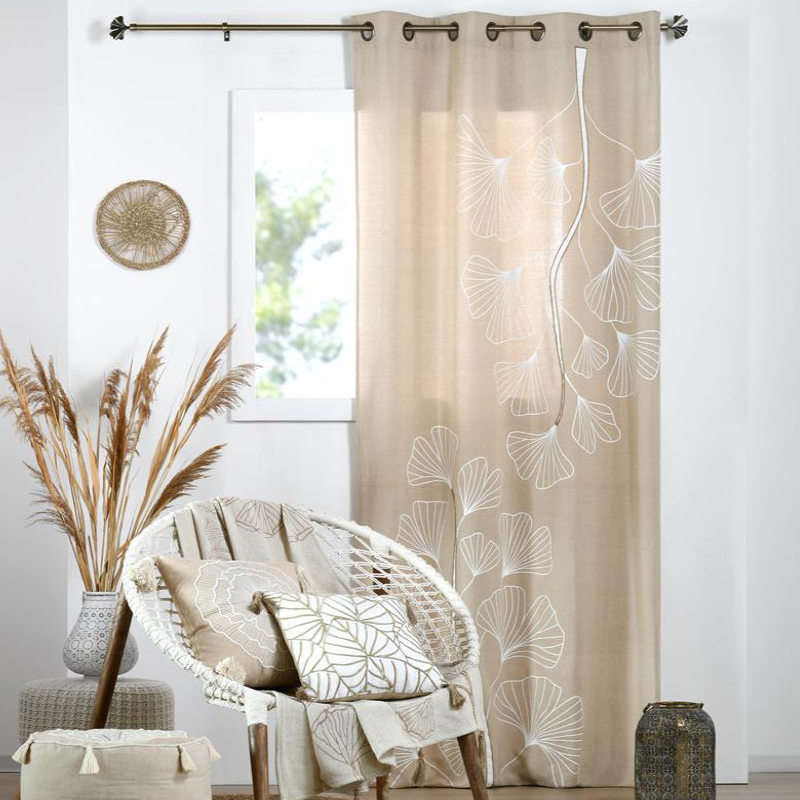 Κουρτίνα (140x260) Με Τρουκς S-F Nova Camel R6D700001