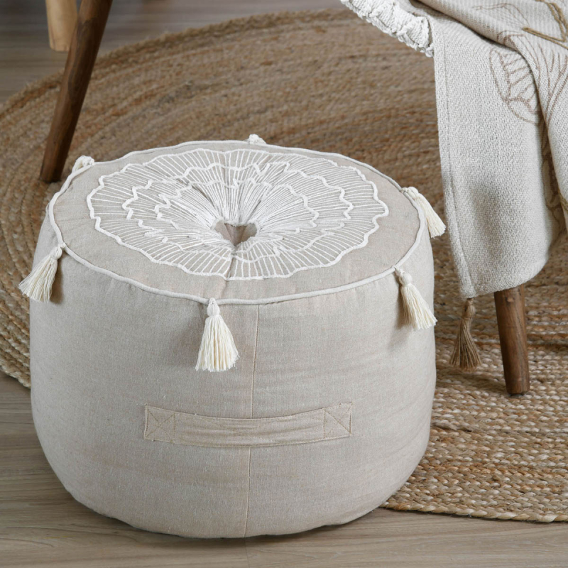 Πουφ (Φ40x30) S-F Nova Naturel C8D700001