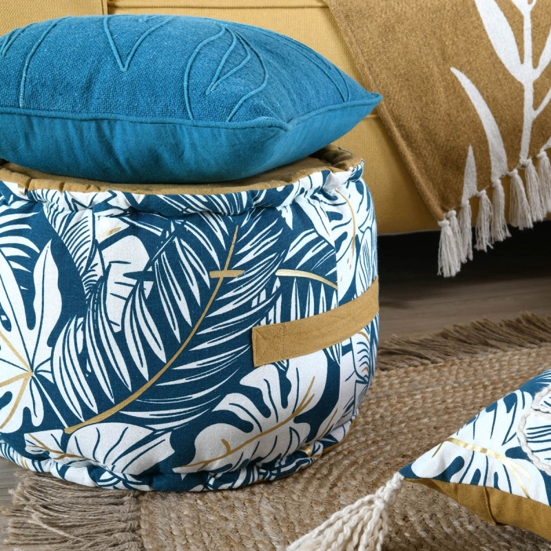 Πουφ (Φ40x30) S-F Aloha Blue C8D704001