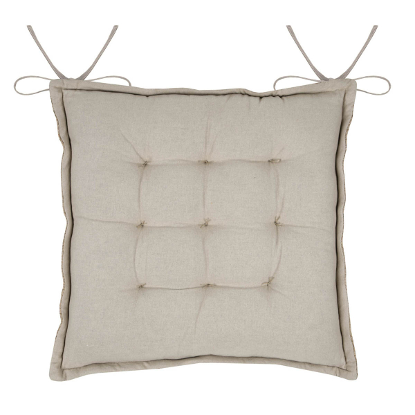 Μαξιλάρι Καρέκλας 2 Όψεων (38x38+4) S-F Tucano Jute CUD705002GAL