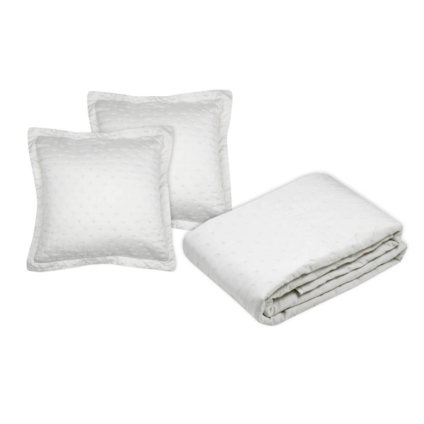 Κουβερλί King Size (240x260) + Διακοσμητικές Μαξιλαροθήκες S-F Cleo Naturel P5D788002