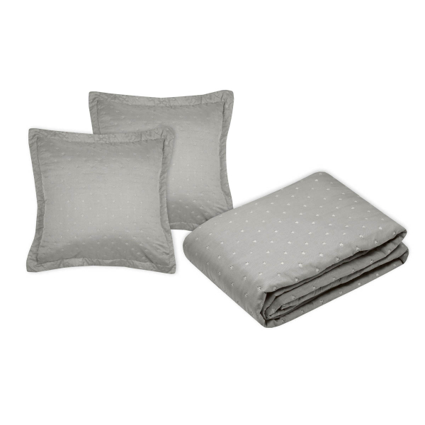 Κουβερλί King Size (240x260) + Διακοσμητικές Μαξιλαροθήκες S-F Cleo Taupe P5D788003