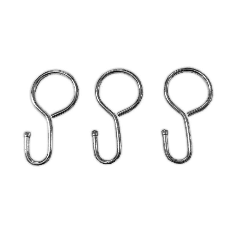 Γαντζάκια Κουρτίνας 20τμχ (Φ20) Grace Chrome 660361